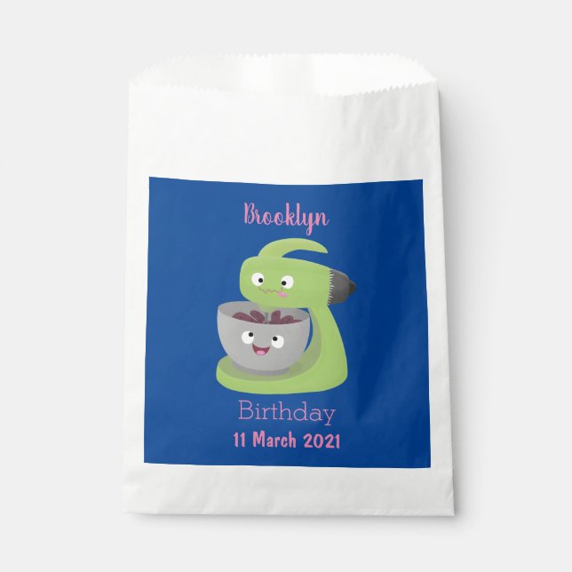 Niedlicher Kuchenmischer Cartoon Geschenktütchen (Vorderseite)