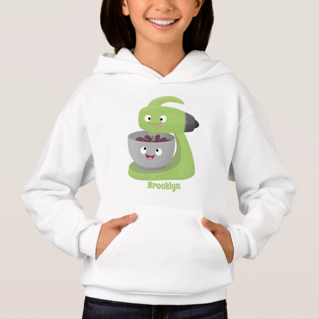 Niedlicher Kuchenmischer Cartoon Hoodie (Vorderseite)