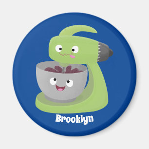 Niedlicher Kuchenmischer Cartoon Magnet