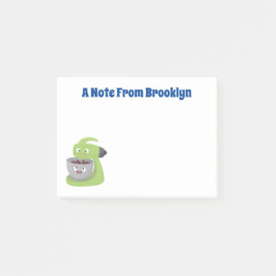 Niedlicher Kuchenmischer Cartoon Post-it Klebezettel