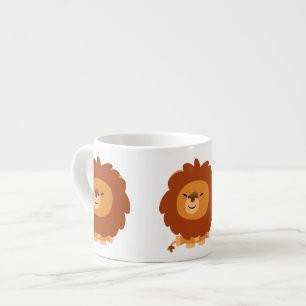 Niedlicher KuddelCartoon Lion Espresso Tasse