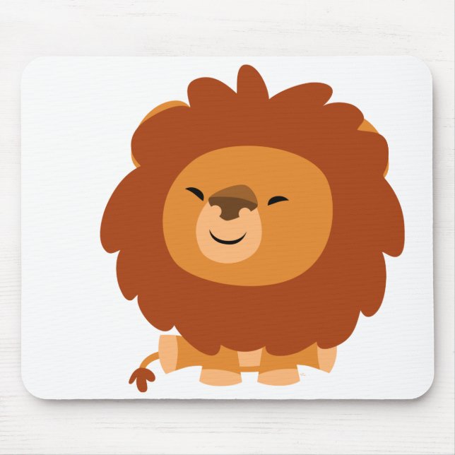 Niedlicher Kuddylle Cartoon Lion Mousepad (Vorne)