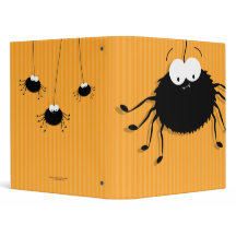 Niedlicher Kudly Halloween Spiders Binder 1.0"