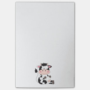 Niedlicher Kuh-Cartoon Post-it Klebezettel