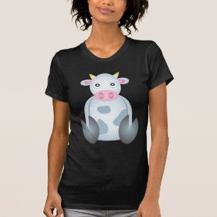 Niedlicher Kuh-Cartoon T-Shirt