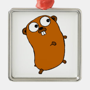 niedlicher kundengerechter Gopher Ornament Aus Metall