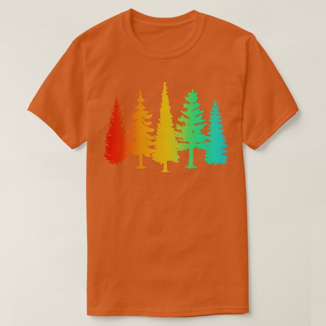 Niedlicher Künstlerischer Wald T-Shirt (Design vorne)