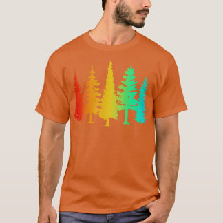 Niedlicher Künstlerischer Wald T-Shirt
