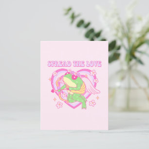 Niedlicher Kupider Frosch - Verbreitung der Liebe Postkarte