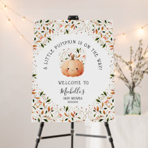 Niedlicher Kürbis auf die Way Fall Babydusche