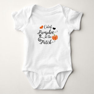 niedlicher Kürbis Baby Strampler