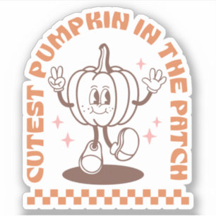 Niedlicher Kürbis   Fall   Maßgeschneiderte Aussch Aufkleber