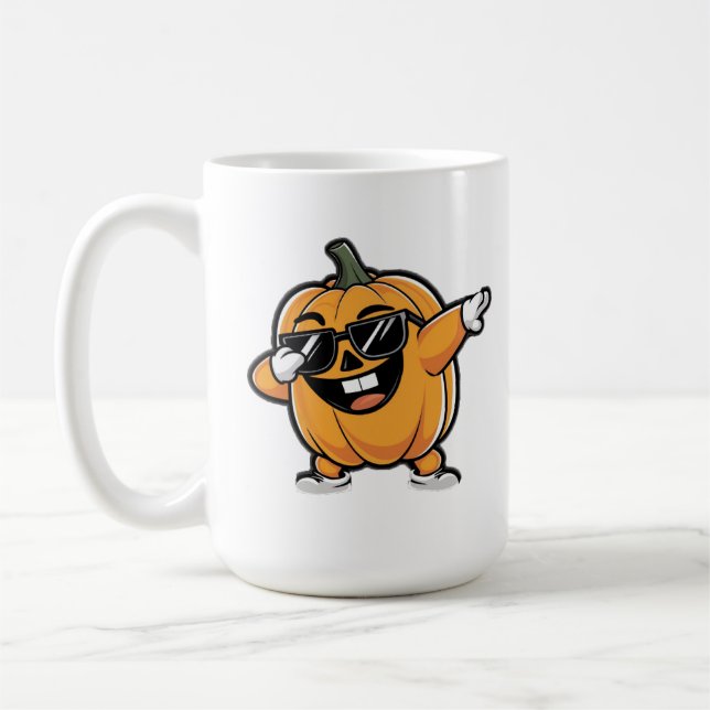 Niedlicher Kürbis Halloween Kaffeetasse (Links)