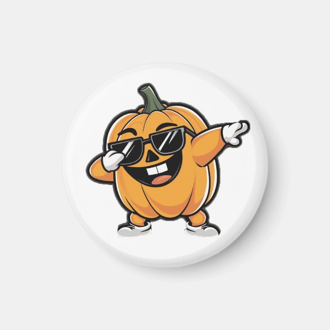 Niedlicher Kürbis Halloween Magnet (Vorne)