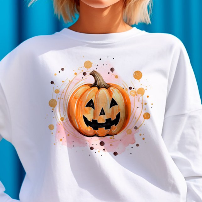 Niedlicher Kürbis Halloween Sweatshirt (Von Creator hochgeladen)