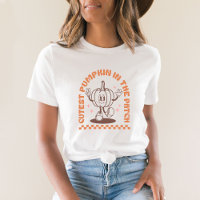Niedlicher Kürbis im Patch-T - Shirt