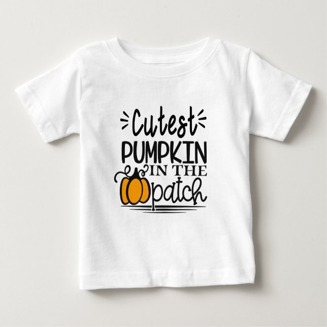 niedlicher Kürbis im T-Shirt, halloween Kostüm Baby T-shirt (Vorderseite)