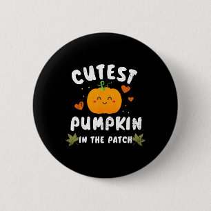 Niedlicher Kürbis in das PatchHalloween-Herbstkost Button