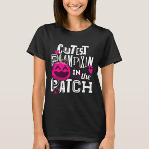 Niedlicher Kürbis in das PatchHalloween-Niedliche  T-Shirt