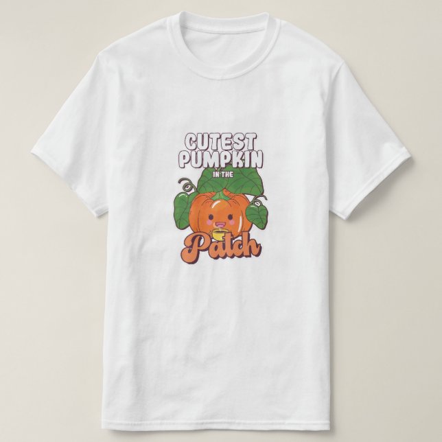 niedlicher Kürbis T-Shirt (Design vorne)
