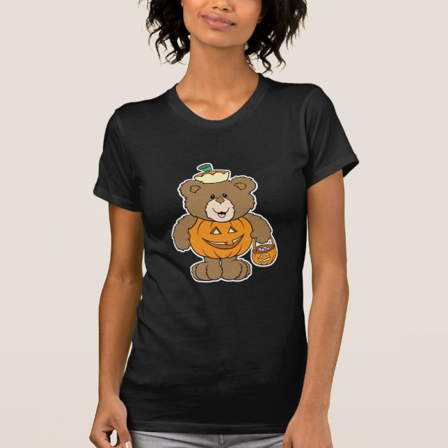 Niedlicher Kürbisbär T-Shirt (Vorderseite)