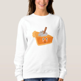 Niedlicher Kürbiskuchen Herbst Sweatshirt