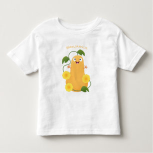 Niedlicher Kürbiskürbis Cartoon Kleinkind T-shirt