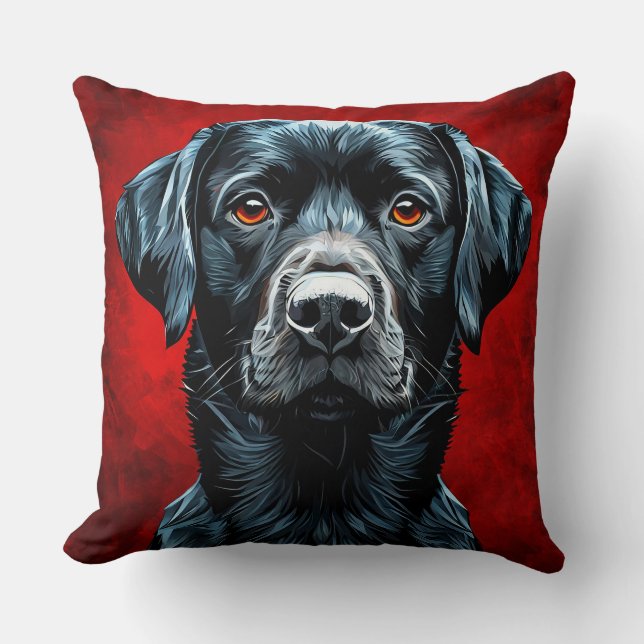 Niedlicher Labradhund Kissen (Vorderseite)