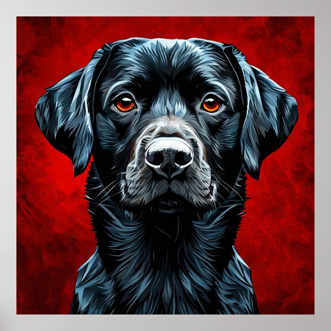 Niedlicher Labradhund Poster (Vorne)