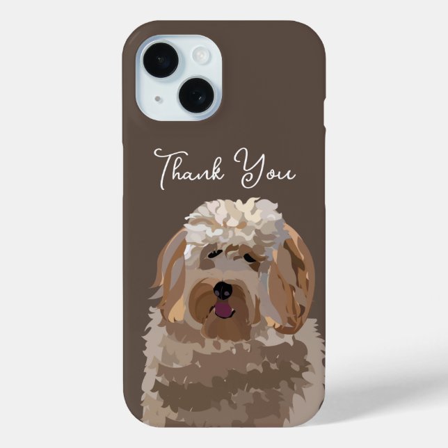 Niedlicher Labradoodle Hund Personalisiert Case-Mate iPhone Hülle (Rückseite)