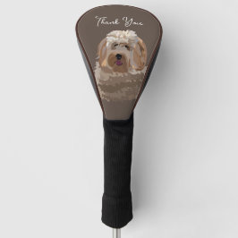 Niedlicher Labradoodle Hund Personalisiert Golf Headcover