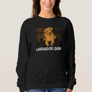 Niedlicher Labrador für Frauen Mutter Welpe Hund T Sweatshirt