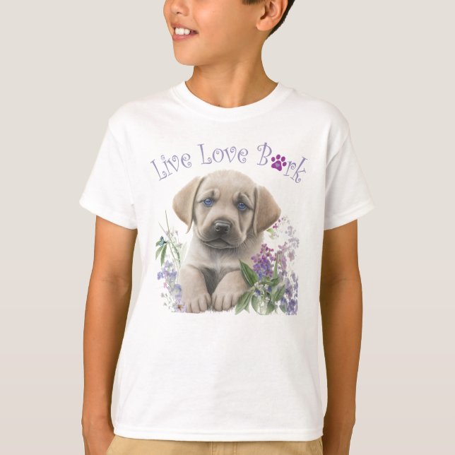 Niedlicher Labrador Hund T-Shirt (Vorderseite)