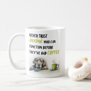 Niedlicher Labrador-Kaffeesüchtiger Kaffeetasse