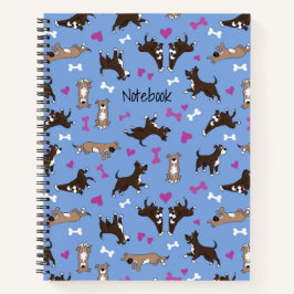 Niedlicher Labrador mit benutzerdefiniertem Text,  Notizbuch