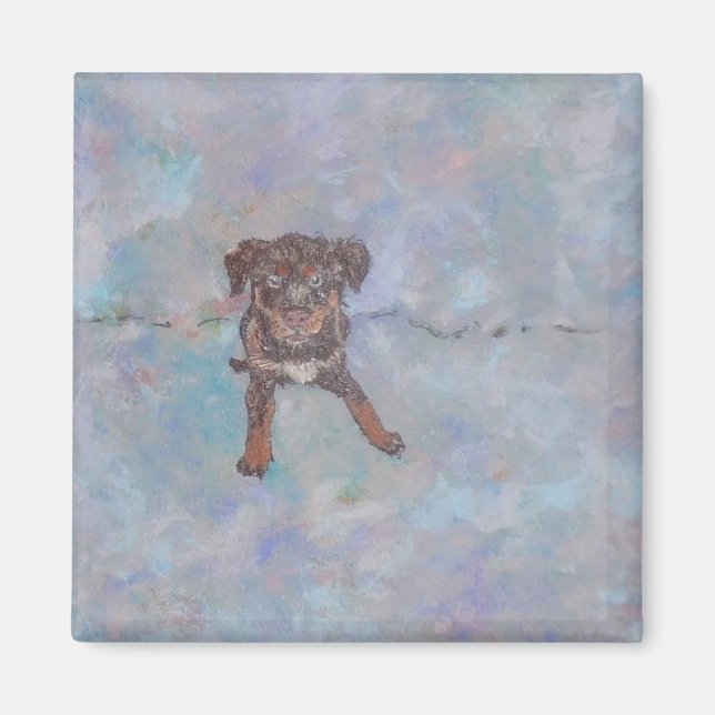 Niedlicher Labrador Mix Magnet (Vorne)