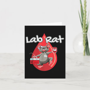 Niedlicher Labrador Rat Blood Bank Medizintechnike Karte