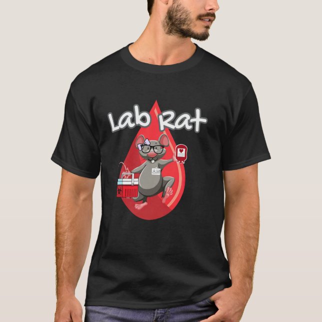 Niedlicher Labrador Rat Blood Bank Medizintechnike T-Shirt (Vorderseite)