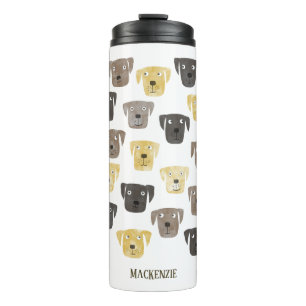 Niedlicher Labrador Retriever Dog Art Individuelle Thermosbecher