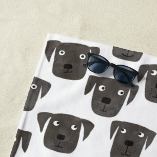 Niedlicher Labrador Retriever Hund Strandtuch