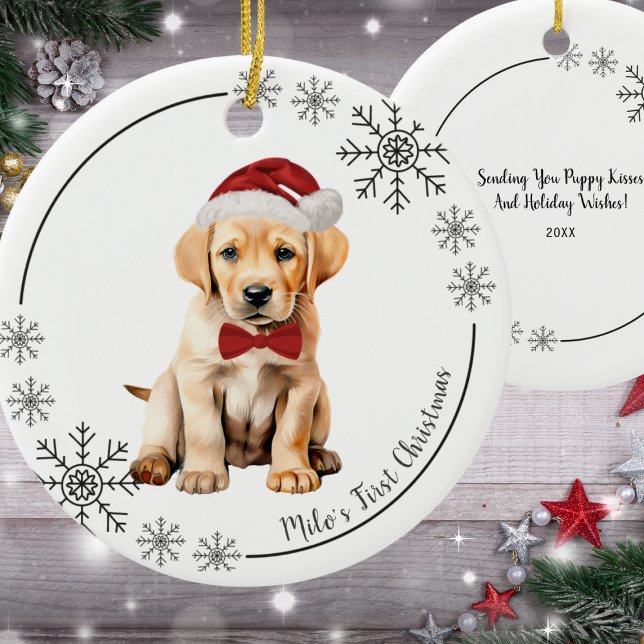 Niedlicher Labrador Retriever Keramik Ornament (Von Creator hochgeladen)