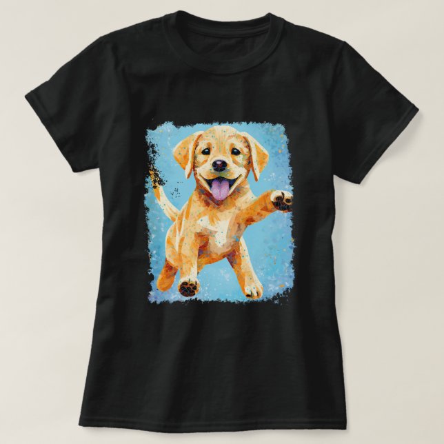 Niedlicher Labrador Retriever T-Shirt (Design vorne)