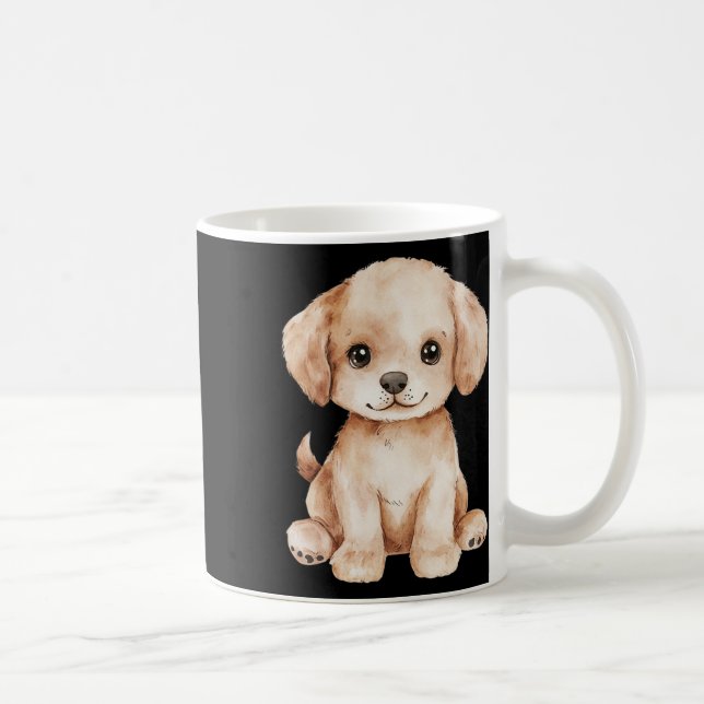 Niedlicher Labrador Welpen Vater Mama Retriever Do Kaffeetasse (Rechts)