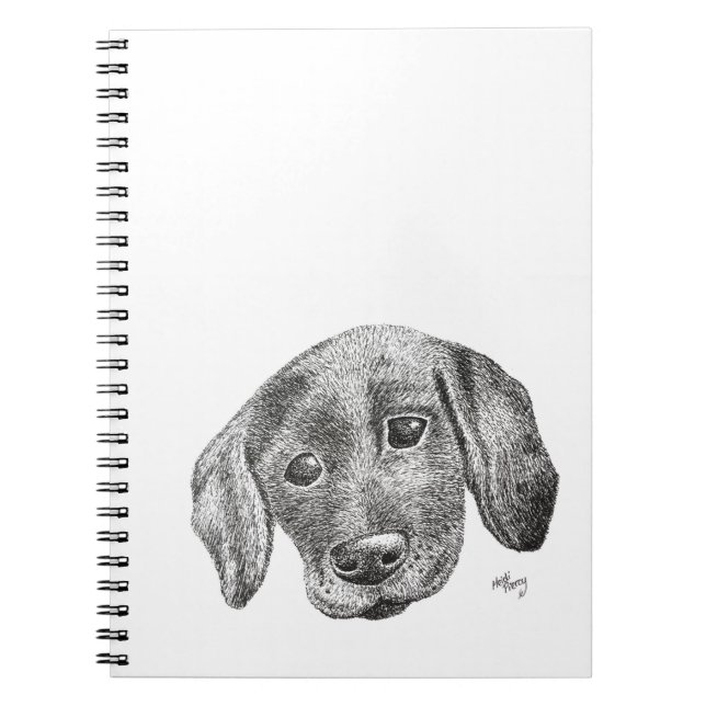Niedlicher Labrador-WelpeSketchbook Notizblock (Vorderseite)