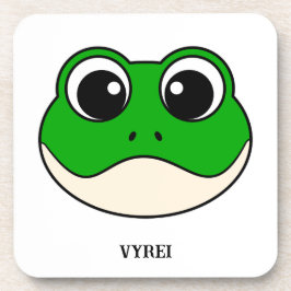 Niedlicher Lächelfrosch Getränkeuntersetzer