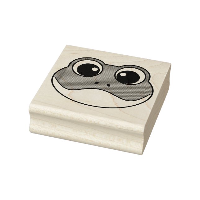 Niedlicher Lächelfrosch Gummistempel (Stempel)