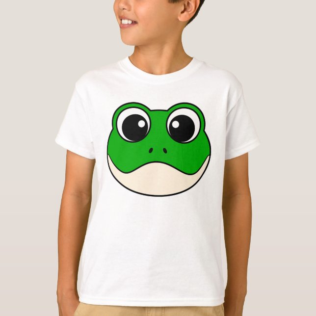 Niedlicher Lächelfrosch T-Shirt (Vorderseite)