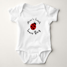 Niedlicher Lady Bug Personalisiert Mimis kleiner L Baby Strampler