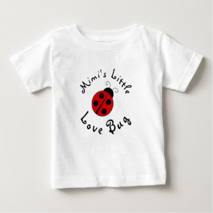 Niedlicher Lady Bug Personalisiert Mimis kleiner L Baby T-shirt