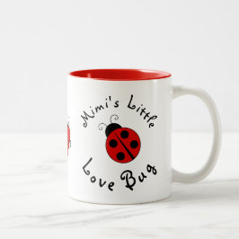 Niedlicher Lady Bug Personalisiert Mimis kleiner L Zweifarbige Tasse